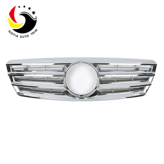 Benz C Class W203 AMG Style 00-06 Chrome Silver 2-Fin Front Grille