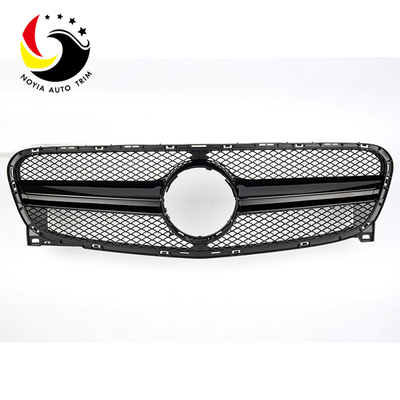 Benz GLA Class X156 AMG Style 15-IN Gloss Black Front Grille