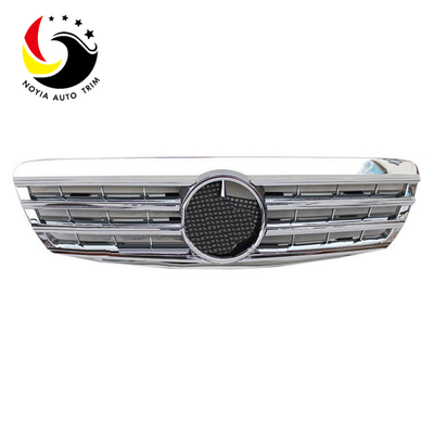 Benz S Class W220 AMG Style 99-02 Chrome Silver 2-Fin Front Grille