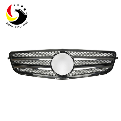 Benz C Class W204 C63 Style 07-14 Chrome Black 2-Fin Front Grille