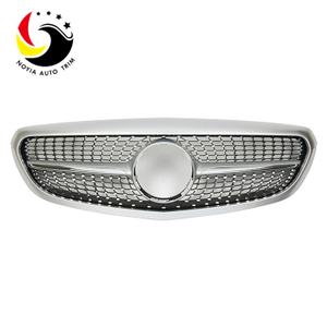 Benz C Class W205 Diamonds 15-IN Silver Front Grille