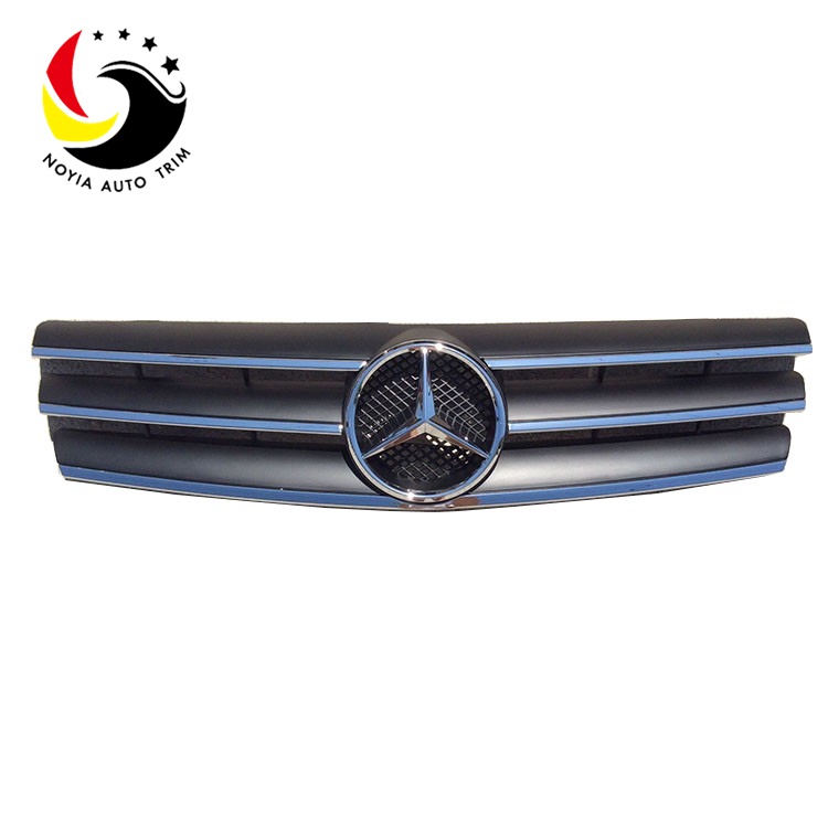 Benz SL Class W129 AMG Style 90-02 Chrome Black 3-Fin Front Grille