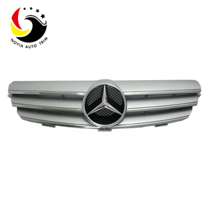 Benz CLK Class W209 AMG Style 03-07 Silver 3-Fin Front Grille