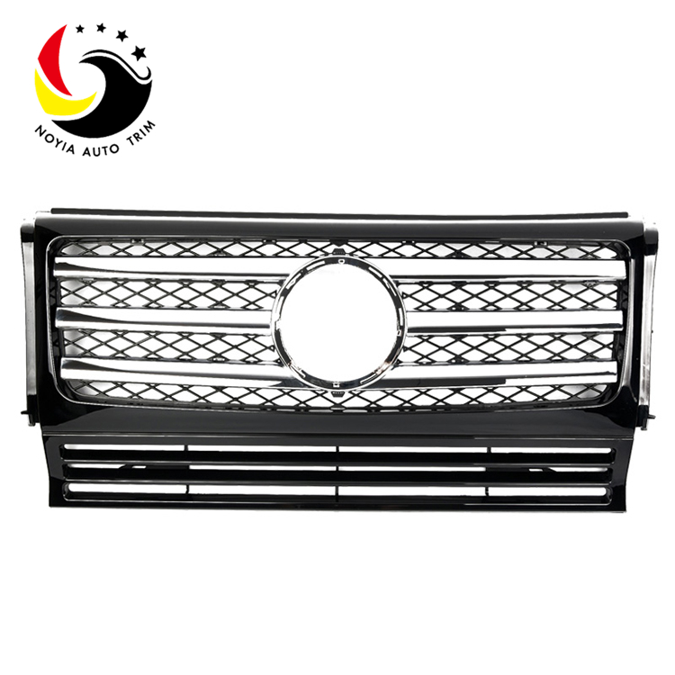 Benz G Class W463 AMG Style 13-IN Chrome Black 3-Fin Front Grille