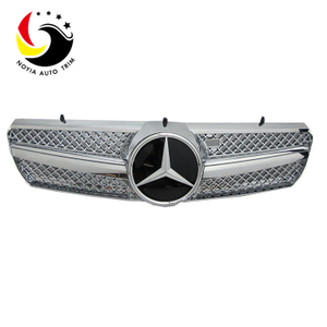 Benz E Class W215 AMG Style 00-06 Silver 1-Fin Front Grille