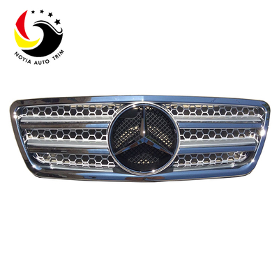 Benz E Class W210 AMG Style 00-02 Chrome Silver 2-Fin Front Grille