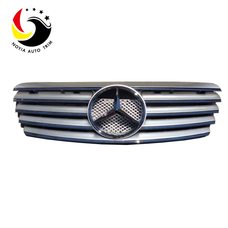Benz CLK Class W208 Sport Style 98-02 Silver Front Grille