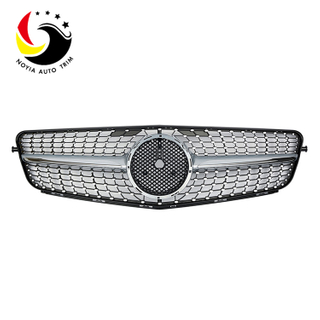 Benz C Class W204 Diamonds 07-14 Silver Front Grille