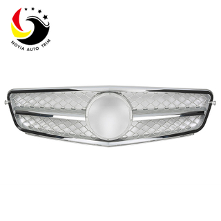 Benz C Class W204 C63 Style 07-14 Silver 1-Fin Front Grille