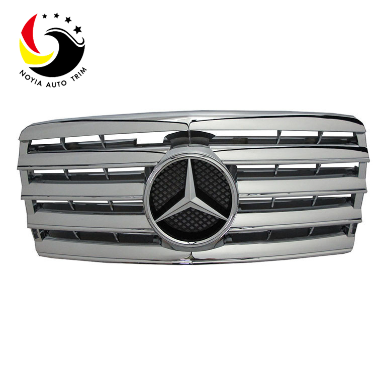 Benz E Class W124 AMG Style 94-95 Chrome Silver 3-Fin Front Grille